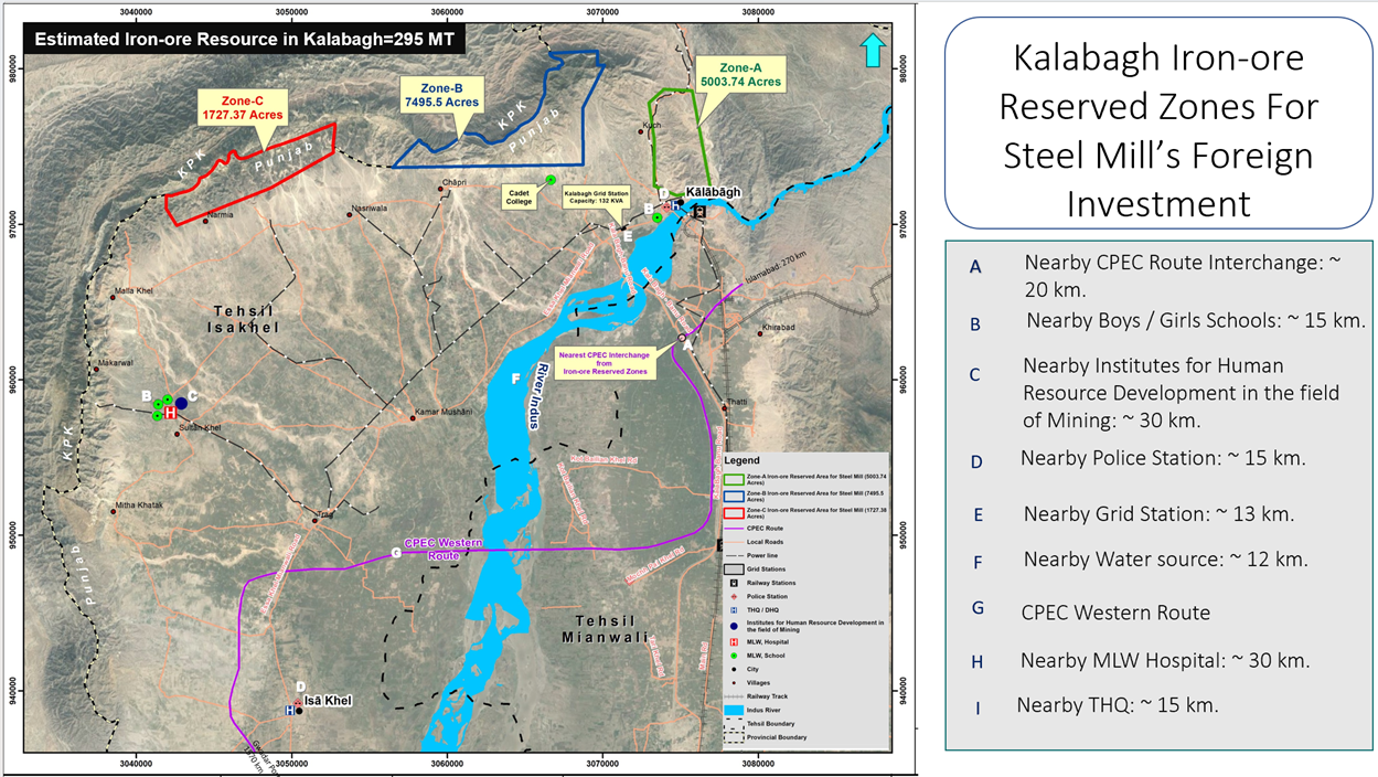 Kalabagh Iron Ore Location Map